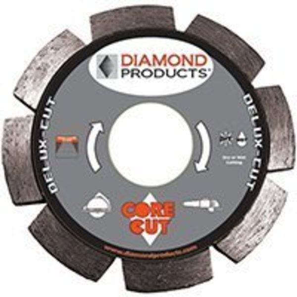Diamond Products DIAMOND PRODUCTS 21072 Circular Saw Blade, 4-1/2 in Dia, Diamond Cutting Edge, 7/8 in Arbor 21072